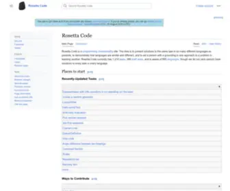 Rosettacode.org(Rosetta code) Screenshot
