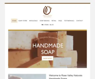 Rosevalleynaturals.com(Vegetable Soaps) Screenshot