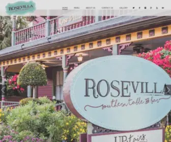 Rosevillarestaurant.com(Rose Villa) Screenshot