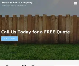 Rosevillefencecompany.com(Roseville Fence Company) Screenshot