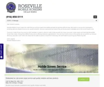 Rosevillemobilescreens.com(Window Screens) Screenshot