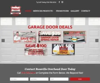 Rosevilleoverheaddoors.com(Roseville Overhead Doors) Screenshot