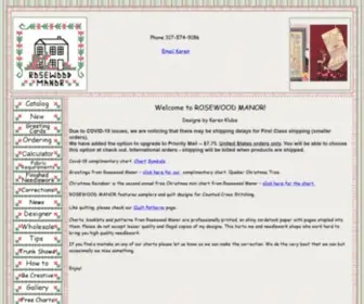 RosewoodXstitch.com(Rosewood Manor X Stitch) Screenshot