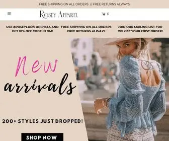 Roseyapparel.com(Rosey Apparel) Screenshot