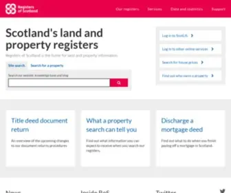 Ros.gov.uk(Scotland's land and property registers) Screenshot