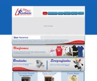 Roshman.com(Uniformes Roshman) Screenshot