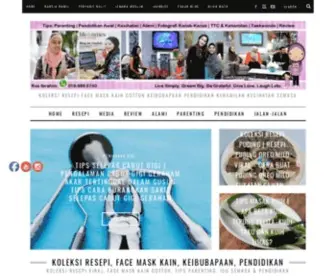 Rosibrahim.com(Koleksi Resepi Face Mask Kain Cotton Keibubapaan Pendidikan Kehamilan Kesihatan Semasa) Screenshot