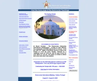 Rosicrucianfellowship.org(The Rosicrucian Fellowship) Screenshot