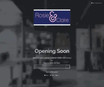 Rosieandclaire.com(Rosie&Claire) Screenshot