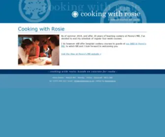 Rosiedavies.co.uk(Cooking with Rosie) Screenshot