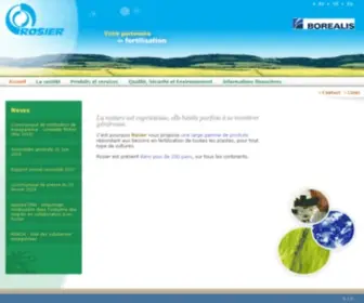 Rosier.eu(ROSIER, votre partenaire en fertilisation) Screenshot