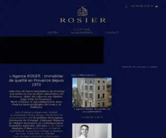 Rosier.pro(Agence immobilière de prestige Gordes) Screenshot