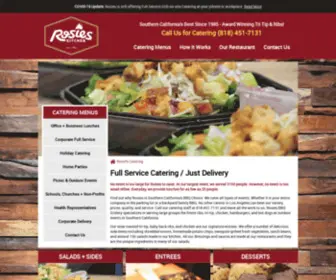 Rosies-Catering.com(Southern California's Best Since 1985) Screenshot