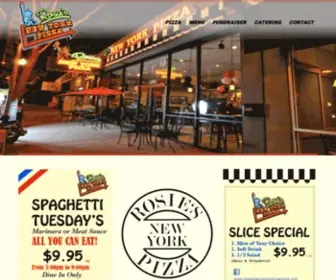 Rosiesnewyorkpizzasanjose.com(Rosie’s) Screenshot