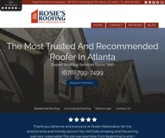 Rosiesroofingatlantaga.com(Roofing Atlanta GA) Screenshot