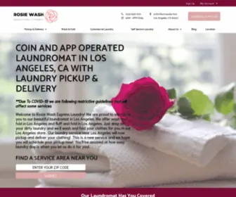 Rosiewashandfold.com(Coin Laundromat in Los Angeles) Screenshot