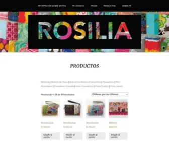 Rosilia.com.ar(Quien tiene un producto artesanal) Screenshot