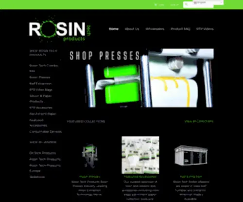 Rosintechproducts.eu(Rosin Tech Products Europe) Screenshot