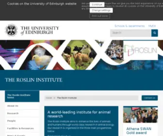 Roslin.ac.uk(The Roslin Institute) Screenshot