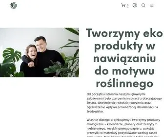 Roslinneprzestrzenie.pl(Ekologiczne produkty z motywem roślinnym) Screenshot