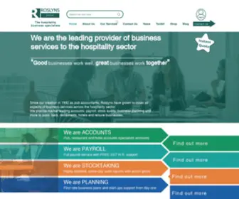 Roslyns.co.uk(Hospitality Business Services) Screenshot