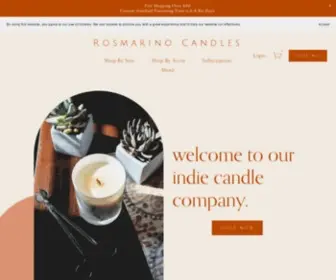 Rosmarinocandles.com(Rosmarino Candles) Screenshot