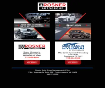 Rosnerauto.com(Rosner Auto Group) Screenshot