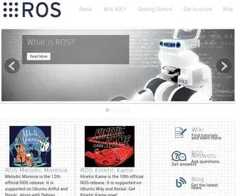 Ros.org(ROS: Home) Screenshot