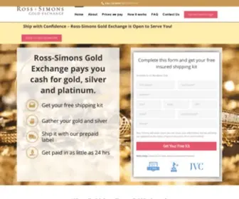 Ross-Simonsgoldexchange.com(Cash for gold made easy with Ross) Screenshot