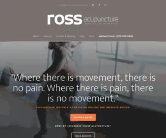 Rossacupuncture.com(Oakland Acupuncture) Screenshot