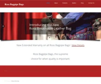 Rossbagpipereeds.com(Ross Bagpipe Bags) Screenshot