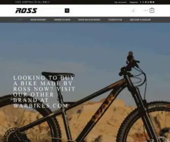 Rossbikes.com(ROSS BIKES Home) Screenshot