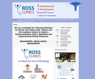 Rossclinics.com(Family Physicians) Screenshot