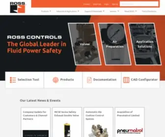 Rosscontrols.com(Pneumatic Controls & Safety Valves) Screenshot