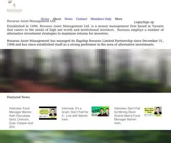 Rosseau.com(Rosseau Asset Management) Screenshot