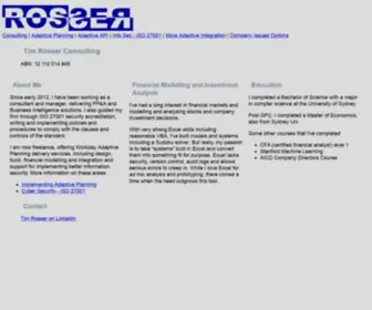 Rosser.com.au(Tim Rosser Consulting) Screenshot