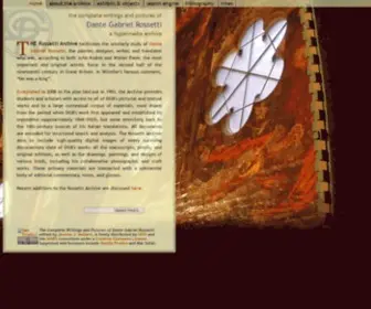 Rossettiarchive.org(Rossetti Archive) Screenshot