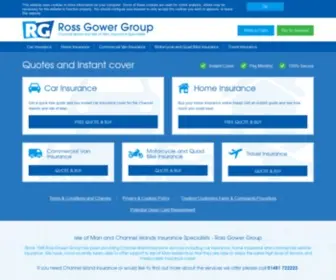 Rossgower.com(Channel Island and Isle of Man insurance) Screenshot