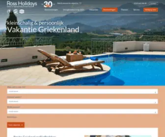 Rossholidays.nl(Vakantie Griekenland) Screenshot