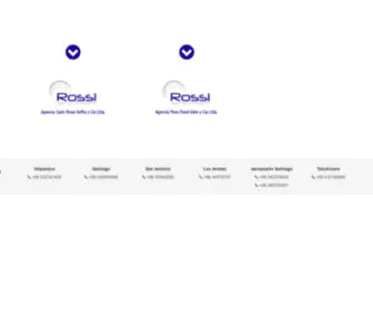 Rossi.cl(Agencia de Aduanas Rossi) Screenshot