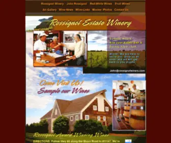 Rossignolwinery.com(Rossignol Estate Winery) Screenshot