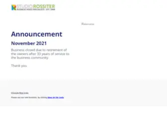 Rossiterandco.com(Corporate Video Production) Screenshot