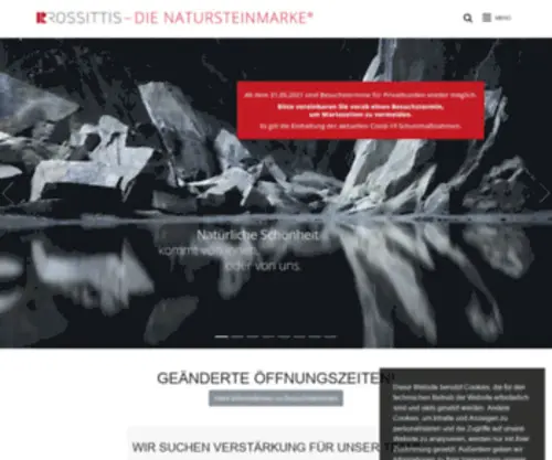 Rossittis.com(Die Natursteinmarke Home) Screenshot