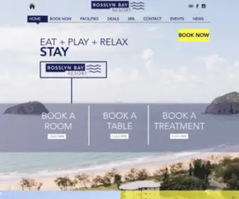 Rosslynbayresort.com.au(ACCOMMODATION YEPPOON) Screenshot