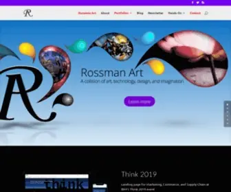 Rossmanart.com(Rossman Art Online Portfolio) Screenshot