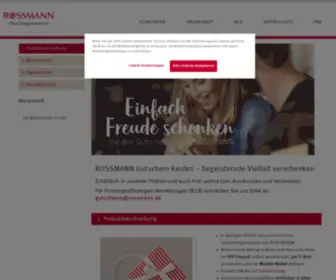 Rossmann-Gutscheine.de(Rossmann Gutscheinkarte) Screenshot