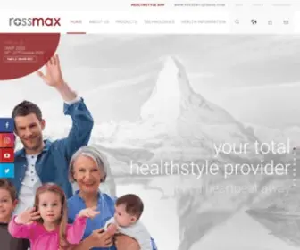 Rossmax.com(Your Total Healthstyle Provider) Screenshot