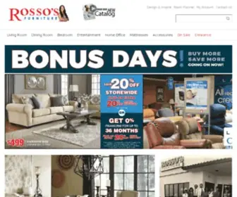 Rosso.com(Rosso's Furniture) Screenshot