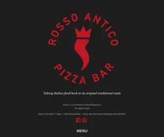 Rossoanticopizzabar.com.au(Taking Italian food back to its original traditional roots) Screenshot