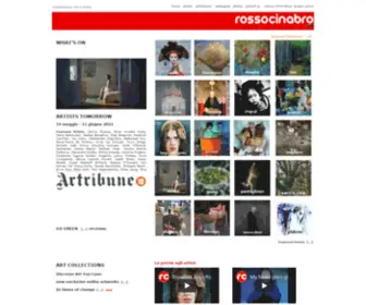 Rossocinabro.com(Contemporary Art Gallery in Rome) Screenshot